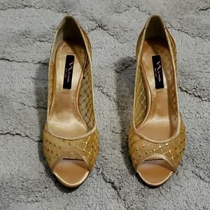 Nina Gold Heels